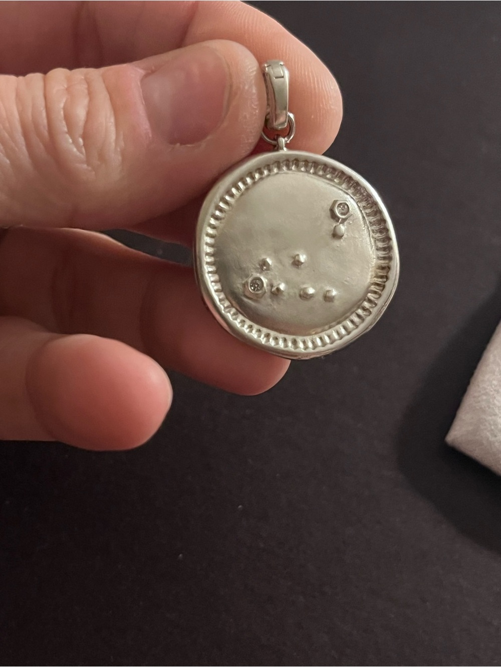 Kendra Scott Silver Constellation Disc Necklace